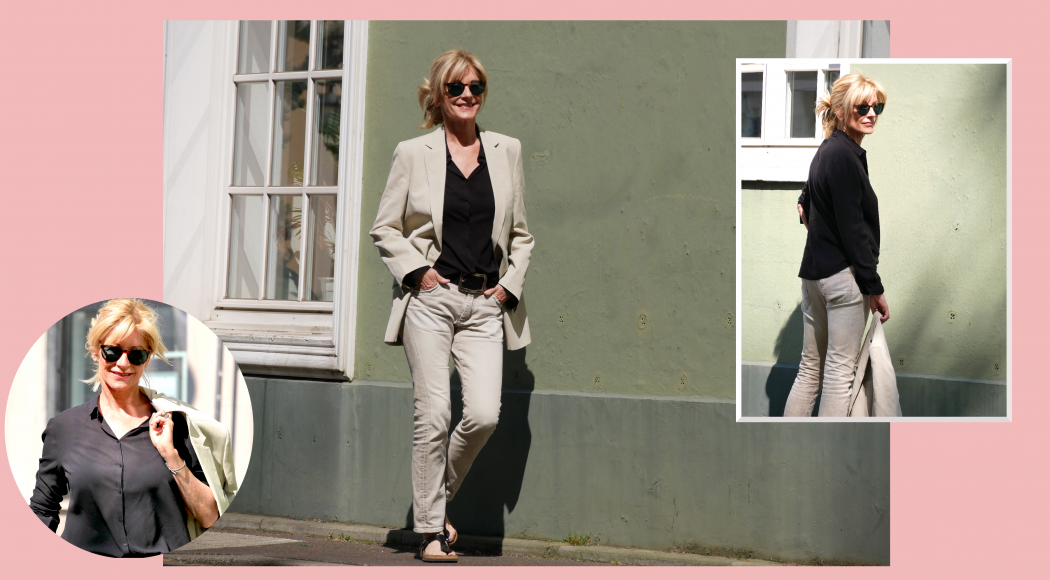 charismalook-boyfriend-jeans-mode-beige-blazer-hose-schwarz-bluse-sandalen-beitragsfoto
