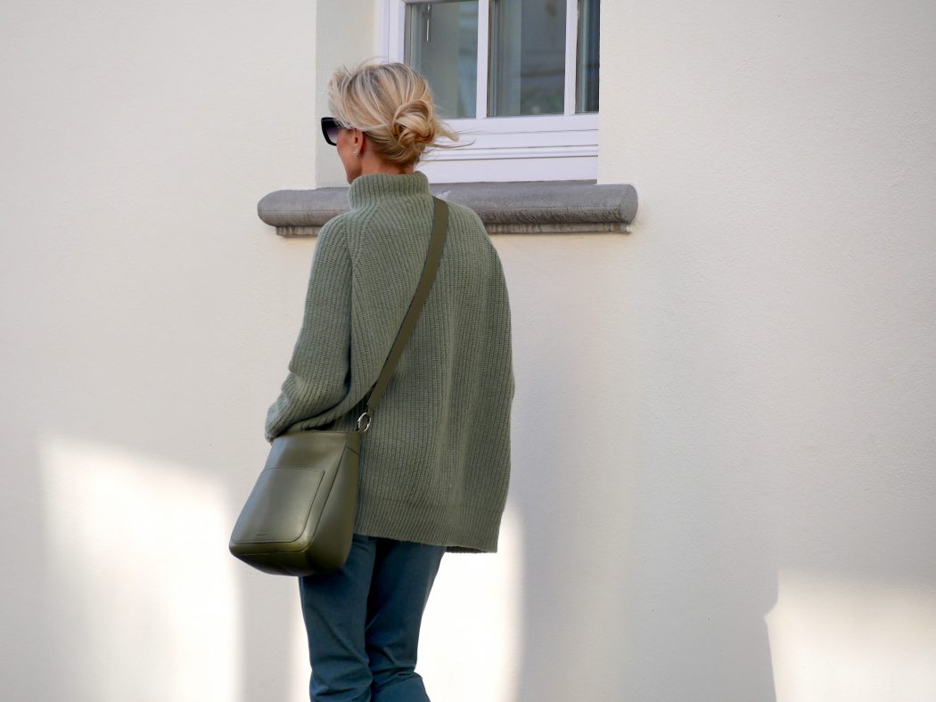 charismalook-high-class-strick-mode-online-look-grün-pullover-hose