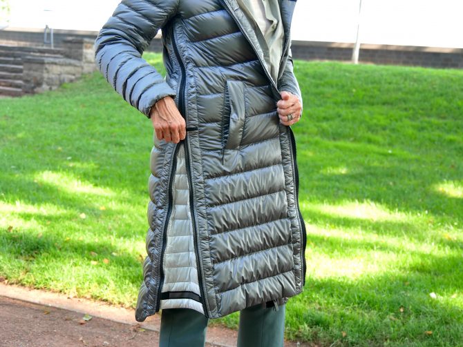 charismalook-daunen-mantel-grün-grau-details-reißverschluss-shopping-online