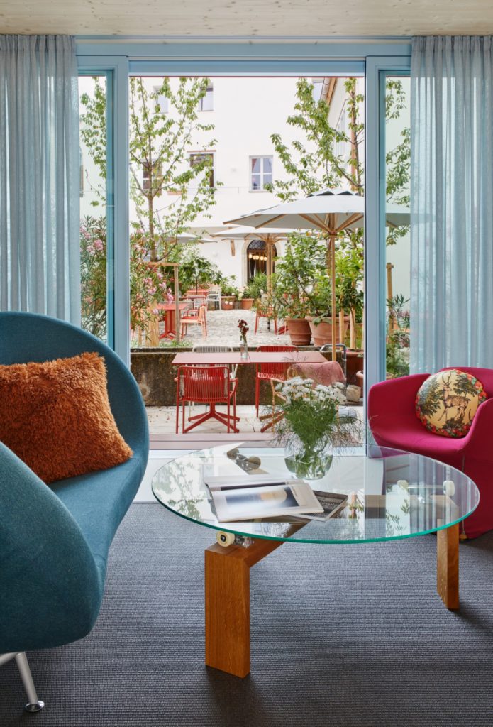 Apartment mit Ausblick einen begünten Innenhof